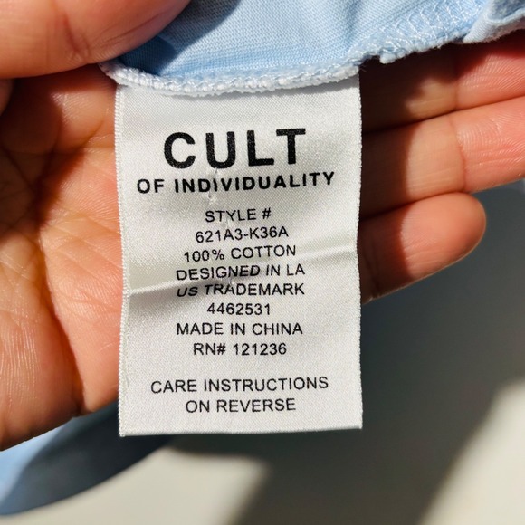 Cult of Individuality Light Blue Crystal Shimuchan T-Shirt | Size Large - Picture 8 of 11